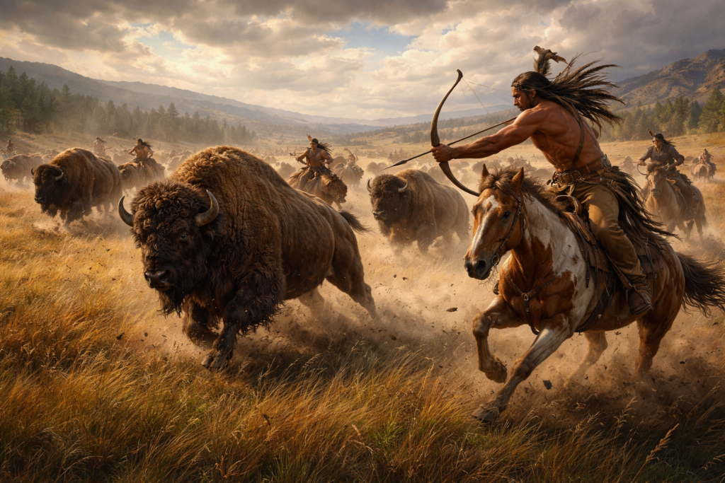 The Story of Bison Hunters Who Moved Because of Drought - Lingkar Bumi